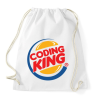 PRINTFASHION Coding King - Sportzsák, Tornazsák - Fehér