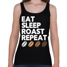 PRINTFASHION Coffe addict - Női atléta - Fekete női trikó