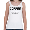 PRINTFASHION Coffee, because crack is bad for you - Női atléta - Fehér
