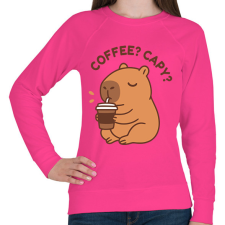 PRINTFASHION Coffee? Capy? - Női pulóver - Fukszia női pulóver, kardigán