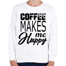 PRINTFASHION coffee - Gyerek pulóver - Fehér