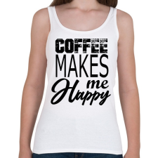 PRINTFASHION coffee - Női atléta - Fehér női trikó