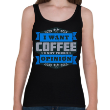 PRINTFASHION Coffee - Női atléta - Fekete női trikó