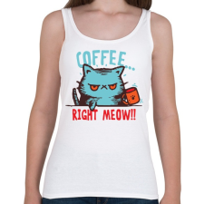 PRINTFASHION Coffee right - Női atléta - Fehér női trikó