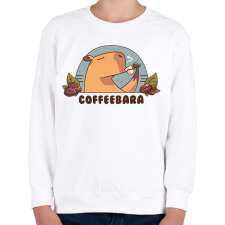 PRINTFASHION Coffeebara - Gyerek pulóver - Fehér gyerek pulóver, kardigán