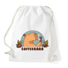 PRINTFASHION Coffeebara - Sportzsák, Tornazsák - Fehér tornazsák