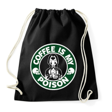 PRINTFASHION coffeismypoison - Sportzsák, Tornazsák - Fekete tornazsák