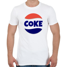 PRINTFASHION COKE - Férfi póló - Fehér