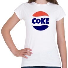 PRINTFASHION COKE - Női póló - Fehér