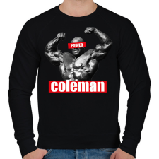 PRINTFASHION Coleman power - Férfi pulóver - Fekete férfi pulóver, kardigán