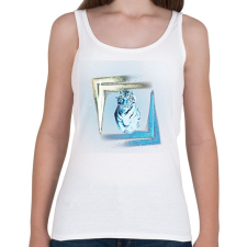 PRINTFASHION colorfulltiger - Női atléta - Fehér női trikó