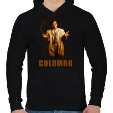 PRINTFASHION COLUMBO - Férfi kapucnis pulóver - Fekete