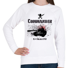 PRINTFASHION commander is-4 - Női pulóver - Fehér