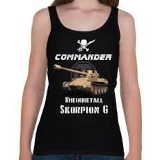 PRINTFASHION commander-scorpion g - Női atléta - Fekete