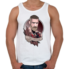 PRINTFASHION Conor McGregor - Férfi atléta - Fehér atléta, trikó