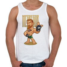 PRINTFASHION Conor McGregor - Férfi atléta - Fehér atléta, trikó