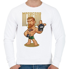 PRINTFASHION Conor McGregor - Férfi pulóver - Fehér férfi pulóver, kardigán