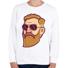 PRINTFASHION Conor McGregor - Gyerek pulóver - Fehér gyerek pulóver, kardigán