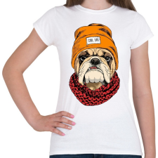 PRINTFASHION Cool Dog - Női póló - Fehér női póló