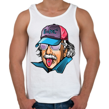 PRINTFASHION Cool Einstein - Férfi atléta - Fehér atléta, trikó
