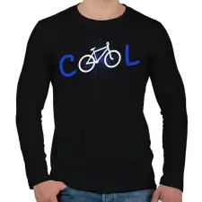 PRINTFASHION COOL - Férfi hosszú ujjú póló - Fekete férfi póló
