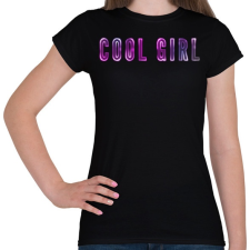 PRINTFASHION cool girl - Női póló - Fekete női póló
