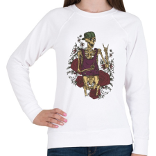 PRINTFASHION Cool guy - Női pulóver - Fehér női pulóver, kardigán