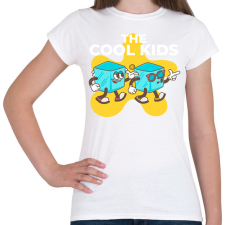 PRINTFASHION Cool kids - Női póló - Fehér női póló