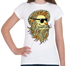PRINTFASHION Cool Lion - Női póló - Fehér női póló