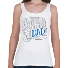 PRINTFASHION Coolest dad - a leglazább apa  - Női atléta - Fehér