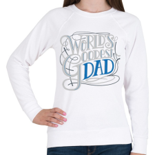 PRINTFASHION Coolest dad - a leglazább apa  - Női pulóver - Fehér női pulóver, kardigán