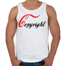 PRINTFASHION Copyright - Férfi atléta - Fehér