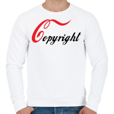 PRINTFASHION Copyright - Férfi pulóver - Fehér férfi pulóver, kardigán