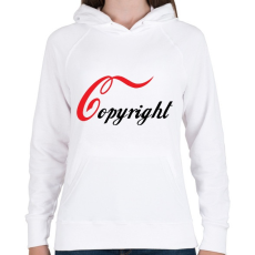 PRINTFASHION Copyright - Női kapucnis pulóver - Fehér