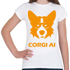 PRINTFASHION CorgiAi - Női póló - Fehér női póló