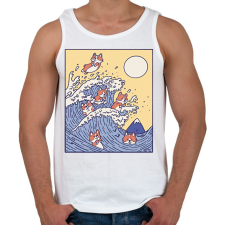 PRINTFASHION Corgik - Férfi atléta - Fehér atléta, trikó
