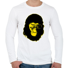 PRINTFASHION Cornelius - Férfi hosszú ujjú póló - Fehér férfi póló