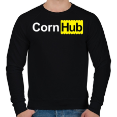PRINTFASHION cornhub - Férfi pulóver - Fekete