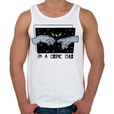 PRINTFASHION Cosmic child - Férfi atléta - Fehér
