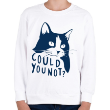 PRINTFASHION Could u not - Gyerek pulóver - Fehér gyerek pulóver, kardigán