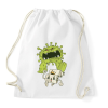 PRINTFASHION Covid szörny - Sportzsák, Tornazsák - Fehér