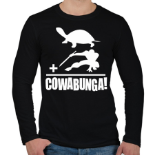 PRINTFASHION Cowabunga 1 - Férfi hosszú ujjú póló - Fekete férfi póló