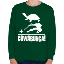 PRINTFASHION Cowabunga 1 - Gyerek pulóver - Sötétzöld gyerek pulóver, kardigán
