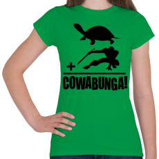 PRINTFASHION Cowabunga 2 - Női póló - Zöld