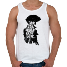 PRINTFASHION Cowboy bebop - Férfi atléta - Fehér atléta, trikó