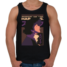 PRINTFASHION Cowboy Bebop - Férfi atléta - Fekete női trikó