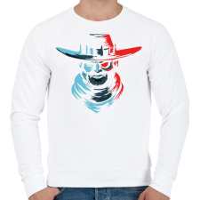 PRINTFASHION Cowboy - Férfi pulóver - Fehér férfi pulóver, kardigán