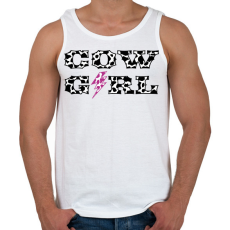 PRINTFASHION Cowgirl - Boci - Férfi atléta - Fehér