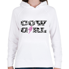 PRINTFASHION Cowgirl - Boci - Női kapucnis pulóver - Fehér