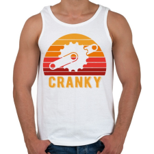 PRINTFASHION Cranky - Férfi atléta - Fehér atléta, trikó